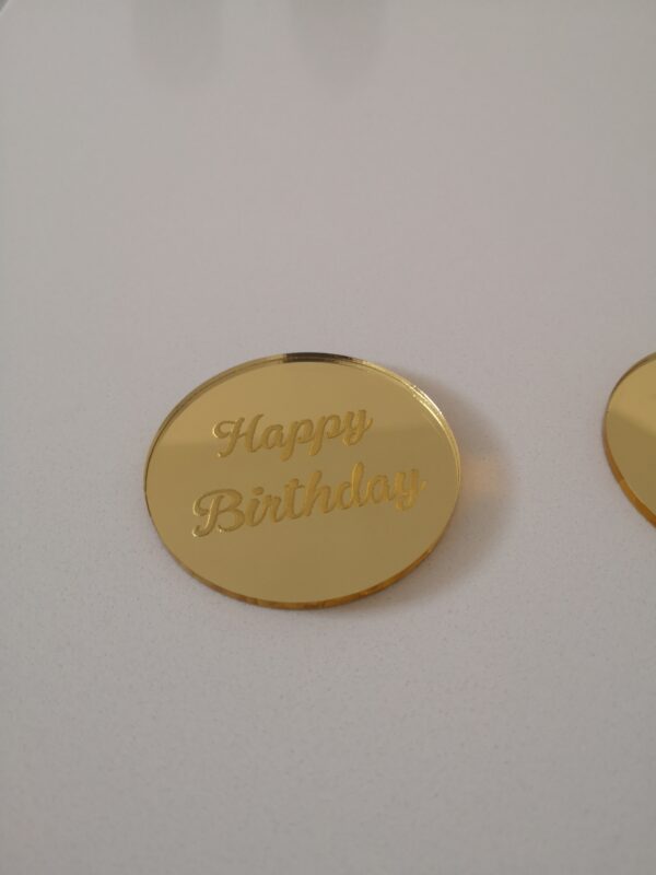 Happy Birthday Acrylic Topper