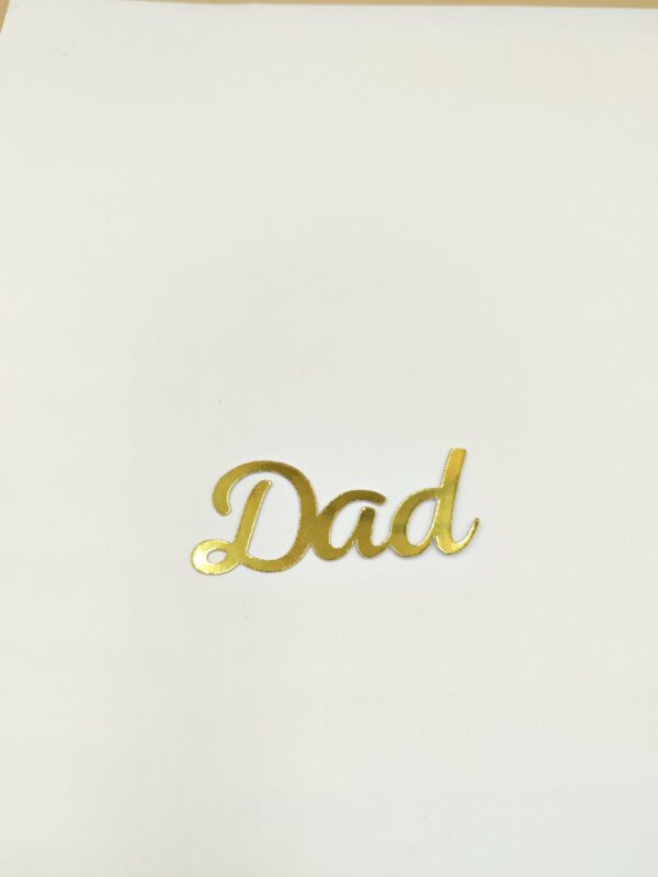 Dad mirror cardstock topper (set of 2)