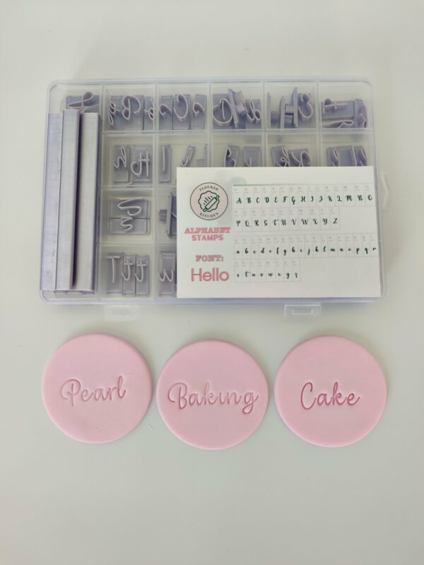 Alphabet stamps,font 3