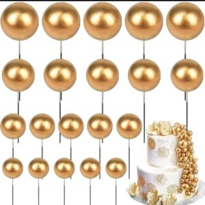 Gold Faux balls 20 pcs