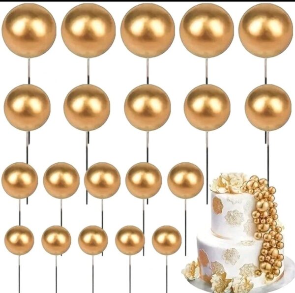 Gold Faux balls 20 pcs