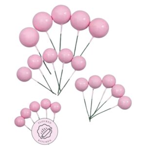 Baby pink faux balls 20pcs