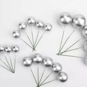 Silver faux balls