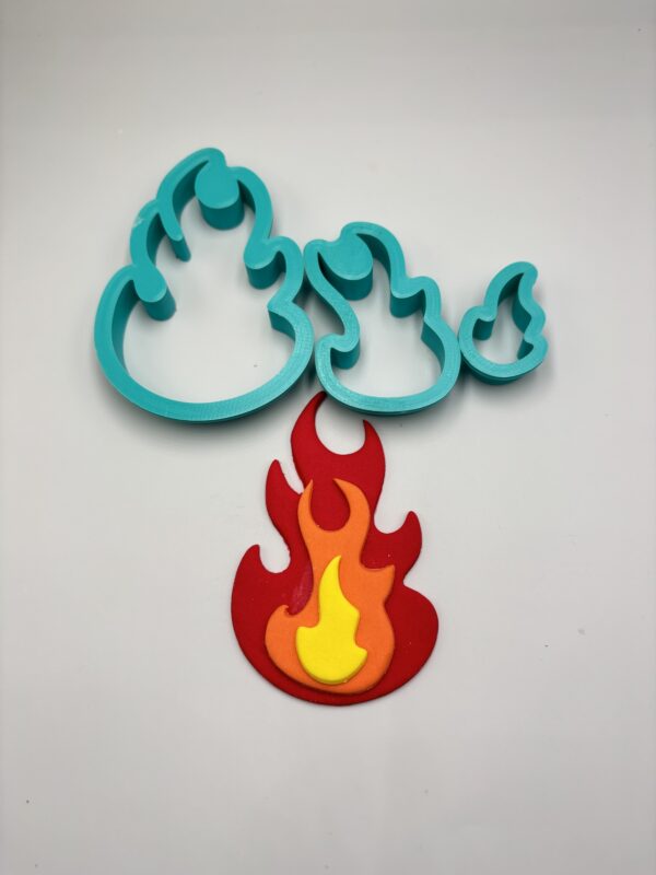 Fire/ flame ,3 piece cutter