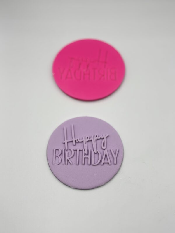 Happy birthday debosser,font 3