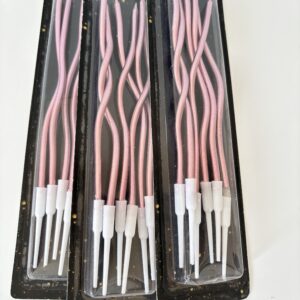 Curly candles,rose gold