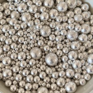 80g metallic mix silver sprinkles