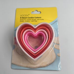 5 heart cookie cutters