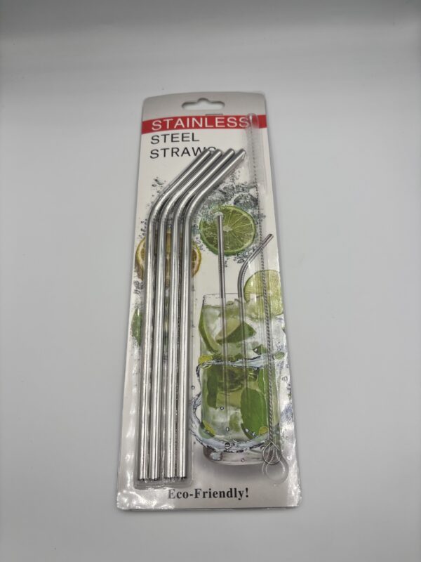 Steel straws,silver