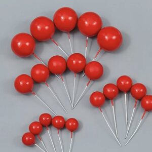 Red faux balls