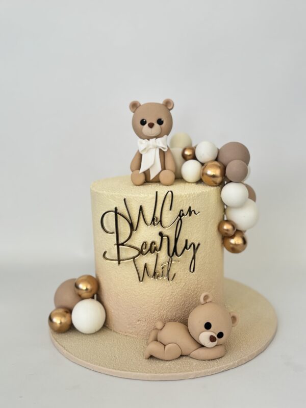 Acrylic,We can Bearly Wait topper - Image 3