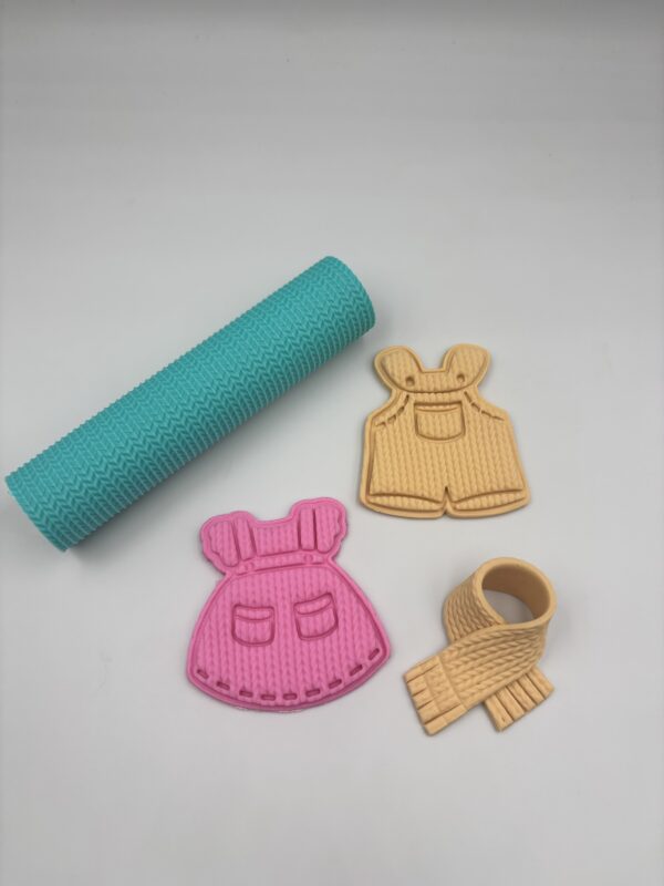 Stitch texture,mini rolling pin