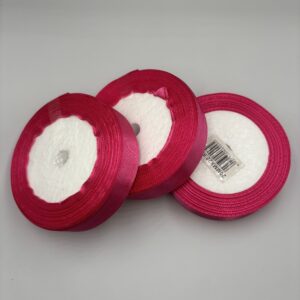 Deep pink satin Ribbon,2cm thick