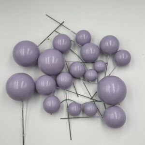 Purple faux balls