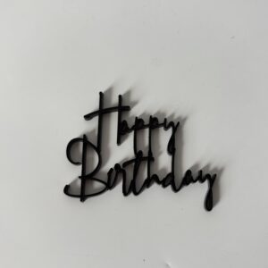 Black acrylic topper,6cm