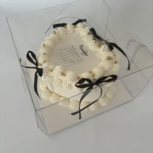 6 inch clear bento box