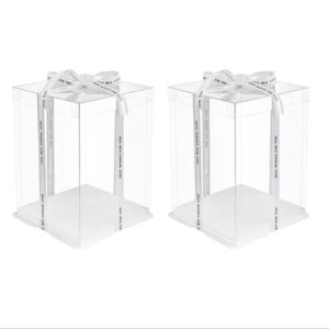10 inch clear box,clear lid