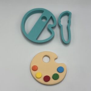 Paint pallet and brush