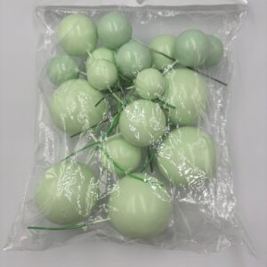 Light green faux balls