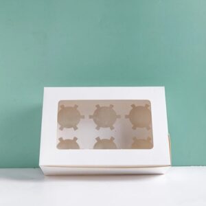 Cupcake box,6 holes