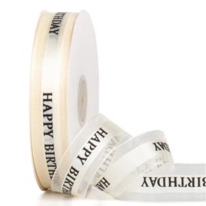 Printed Ribbon,cream