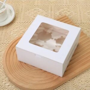 4 hole cupcake box