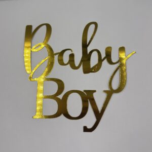 Baby boy,gold topper