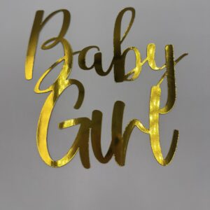 Baby girl gold topper
